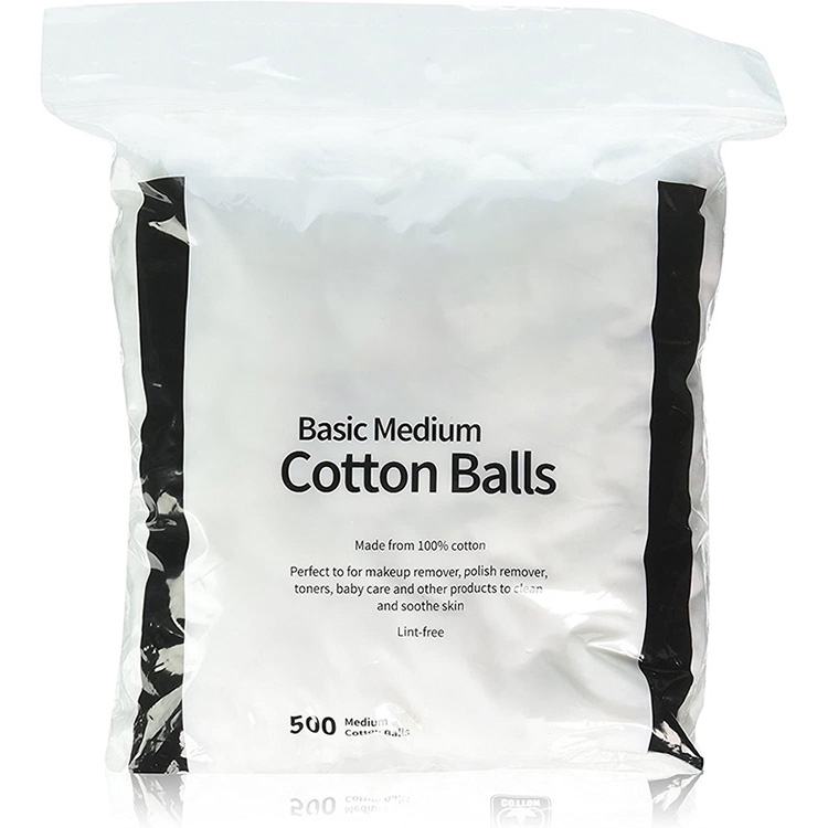 100% Kapas Murni Sterilize Alkohol Kapas Bola Bodas Médis Absorbent Kapas Ball