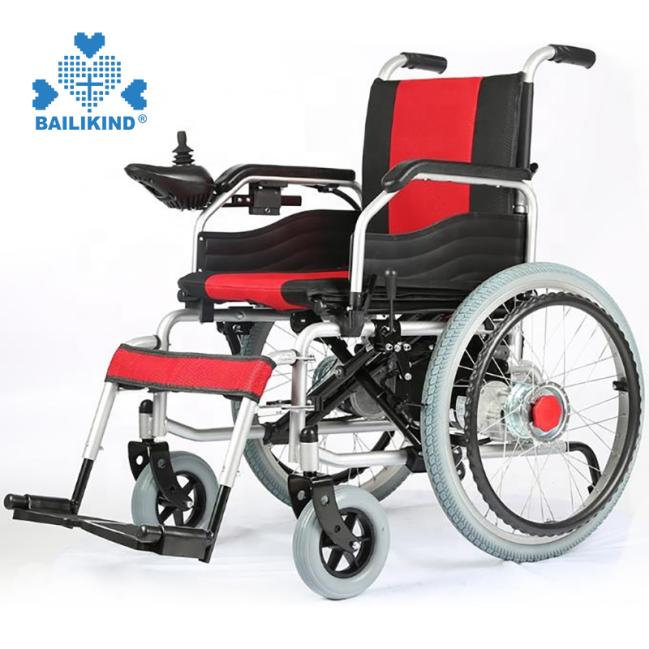 Métode operasi anu leres sareng léngkah tina tilepan korsi roda listrik portabel aluminium