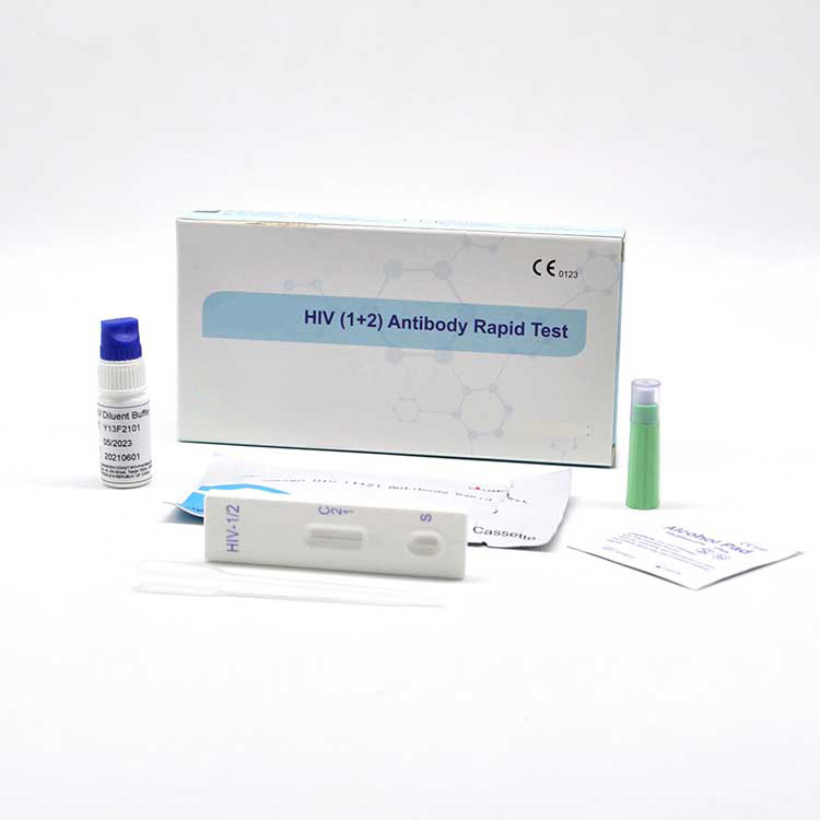 Ce0123 Disatujuan Getih 1 + 2 Imah Paké HIV AIDS Self Test Strip Kit