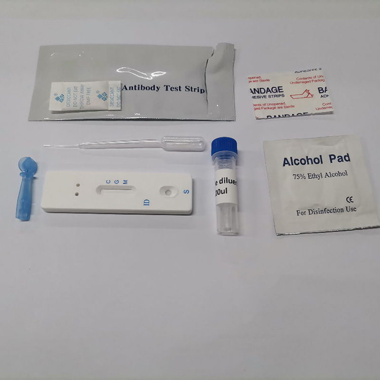 Kit Antibodi Emas Koloid Covid-2019 Igm Igg Kit Uji Antigén Rapid