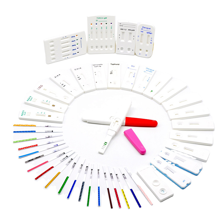 Akurasi Tinggi Antigén Diagnostik Médis sareng Netralisasi Antibodi Malaria Igg Igm Hiv Hcg Flu Pcr A+b Kit Uji Rapid Swab